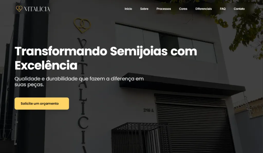 Site Vitalícia Galvânica